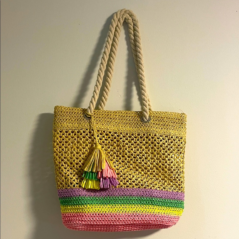 Cute Straw Tote Bag